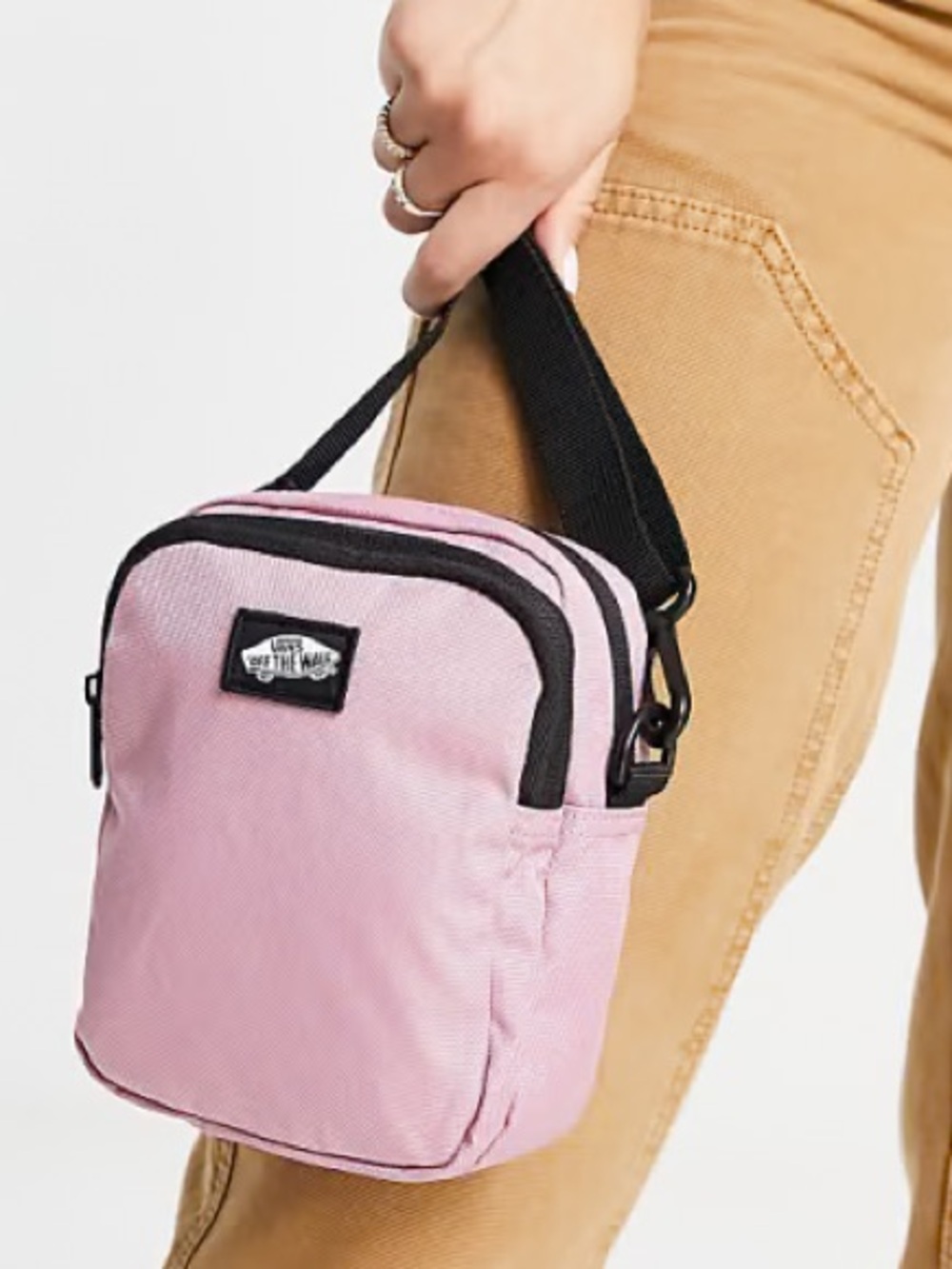 Vans Pink Go Getter Crossbody Bag Outdoors Sporty Canvas Unisex